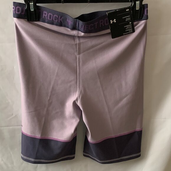 UNDER ARMOUR x PROJECT ROCK High Rise Compression Bike Short Sz MEDIUM - Picture 3 of 4